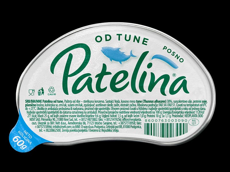 PATELINA PAŠTETA TUNA 60g