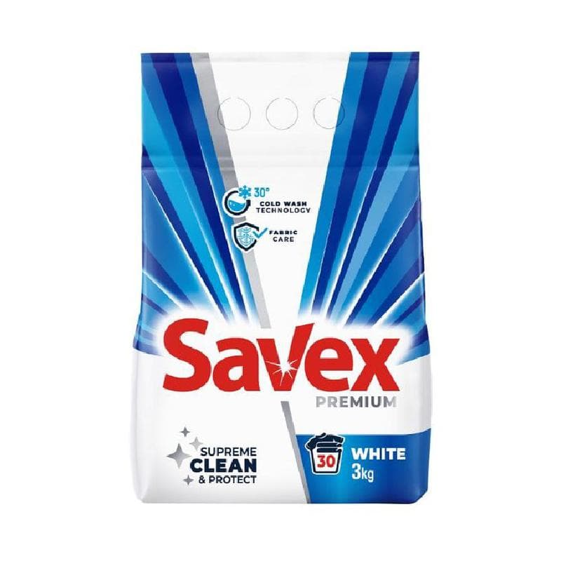 SAVEX PRAŠAK ZA VEŠ WHITE 2.9kg