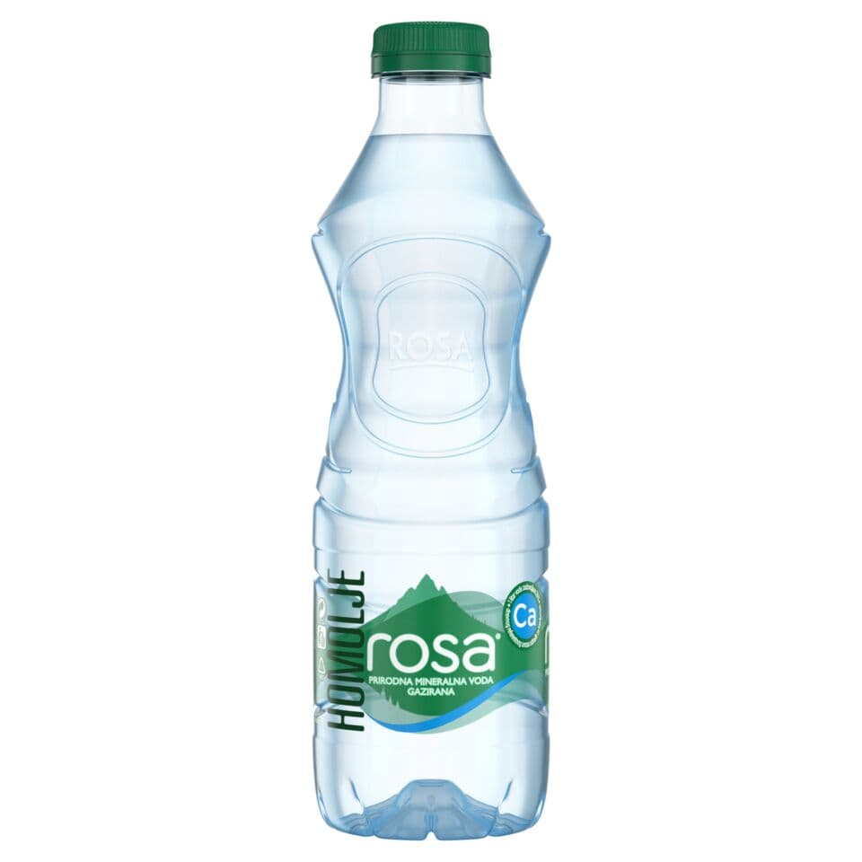 Rosa gazirana voda 0,5L