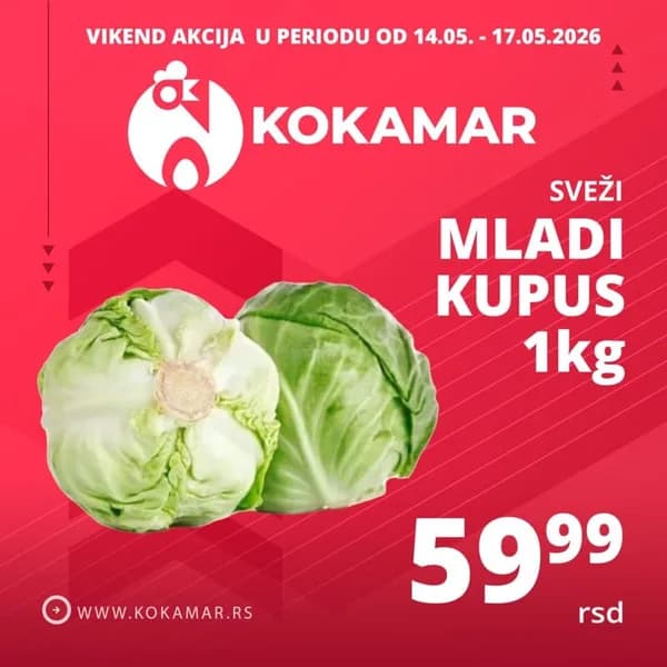 Sveži Mladi Kupus 1kg