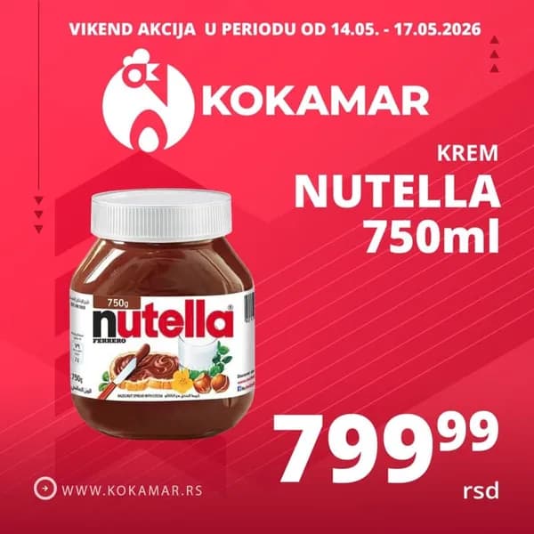 Krem Nutella 750ml