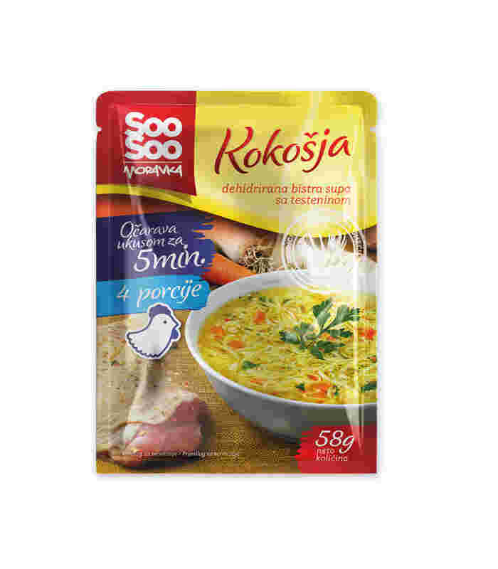 Moravka Kokošija Bistra Supa Sa Testeninom 58G Beograd - Premium kvalitet