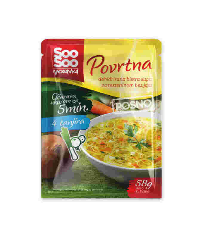 Moravka Povrtna Bistra Supa Sa Testeninom 58G Beograd - Premium kvalitet