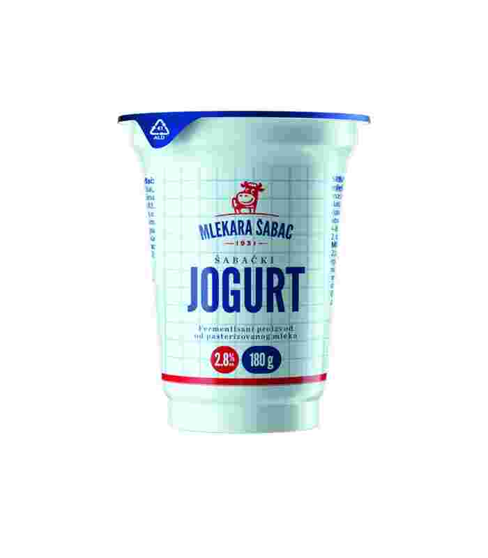 Šabački Jogurt 2,8%Mm 180G Beograd - Premium kvalitet