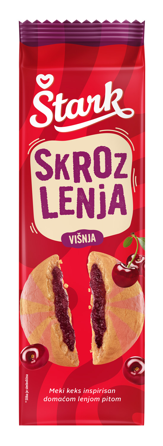 Exclusive Mockups for Branding and Packaging Design Skroz Lenja Napola Pita Od Višanja 135G Beograd - Premium kvalitet