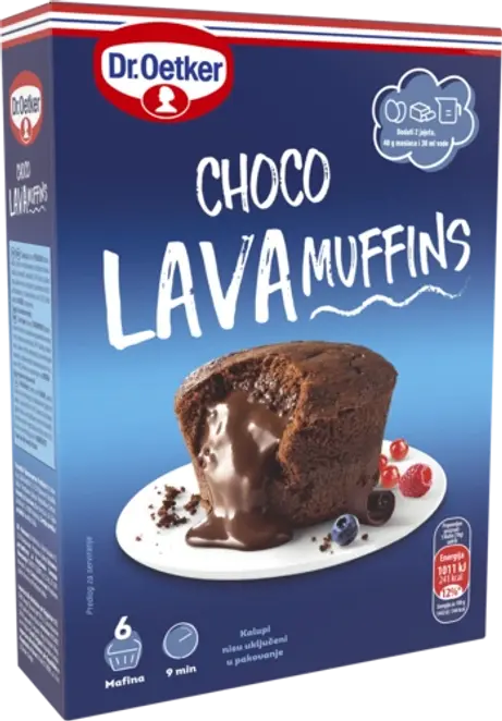 DR OETKER Čoko lava mafini Dr Oetker Čoko Lava Mafini 260G Beograd - Premium kvalitet