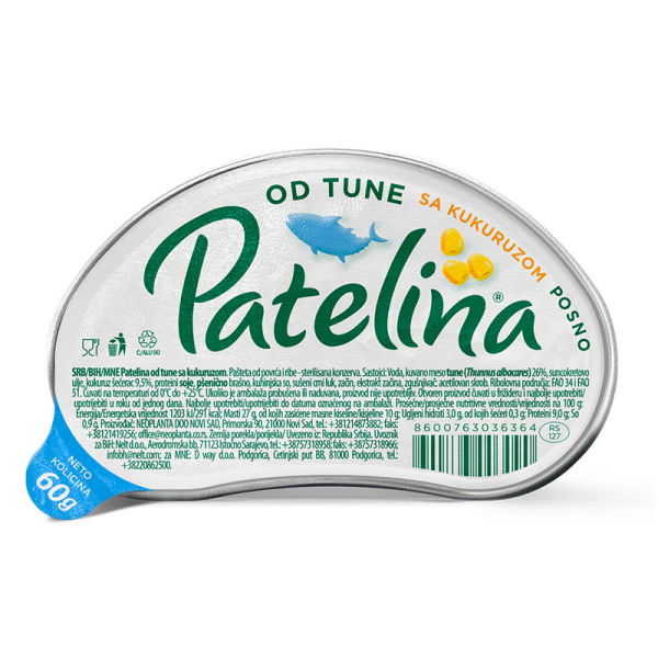 Patelina Pašteta Tuna Sa Kukuruzom 60G Beograd - Premium kvalitet