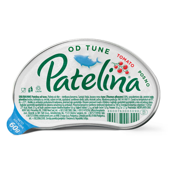 Patelina Pašteta Tuna Tomato 60G Beograd - Premium kvalitet